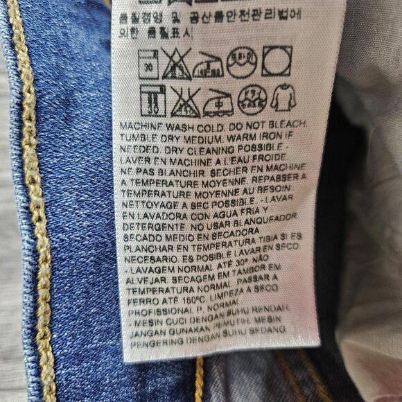 Levis 529 Bootcut Jeans Womens 6 Blue Medium Wash Stretch Denim - Picture 8 of 14